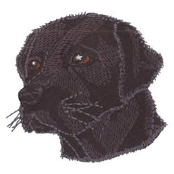 Black Lab Embroidery Design | EmbroideryDesigns.com