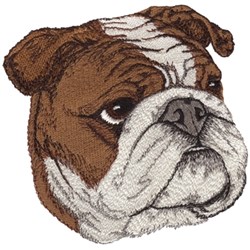 English Bulldog Embroidery Design | EmbroideryDesigns.com