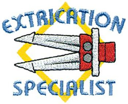Extrication Logo Embroidery Design | EmbroideryDesigns.com