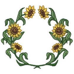 Sunflower wreath embroidery designs machine embroidery designs at Sunflower wreath embroidery designs machine embroidery designs at