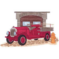 Vintage fire truck embroidery designs machine embroidery designs at
