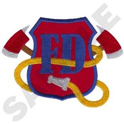Fire Department Embroidery Design | EmbroideryDesigns.com
