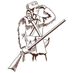 Mountain Man Outline Embroidery Design | EmbroideryDesigns.com