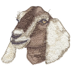 Small Nubian Goat Embroidery Design