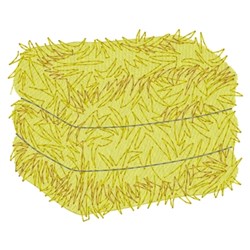 Square Hay Bale Embroidery Design | EmbroideryDesigns.com