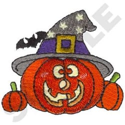 Jack-o-lantern Embroidery Design | EmbroideryDesigns.com