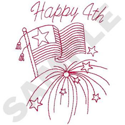 July 4th Embroidery Design | EmbroideryDesigns.com