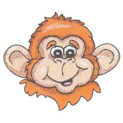 free hand embroidery pattern for a monkey