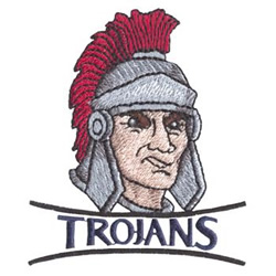 Trojans Embroidery Design | EmbroideryDesigns.com