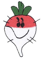 Patcwork Turnip Embroidery Design | EmbroideryDesigns.com
