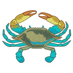 Blue Crab Embroidery Design | EmbroideryDesigns.com