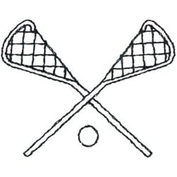 Lacrosse Outline Embroidery Design | EmbroideryDesigns.com