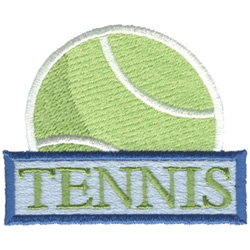 Tennis Embroidery Design | EmbroideryDesigns.com