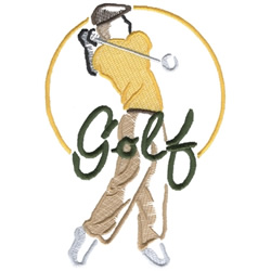 Golf Embroidery Design | EmbroideryDesigns.com