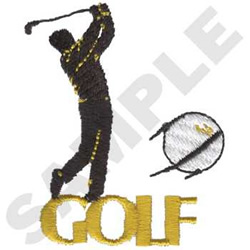 Golf Logo Embroidery Design | EmbroideryDesigns.com