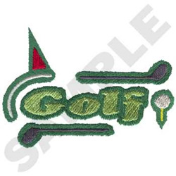 Golf Logo Embroidery Design | EmbroideryDesigns.com