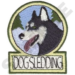 Dog Sledding Embroidery Design | EmbroideryDesigns.com