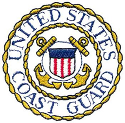 Coast Guard Embroidery Design | EmbroideryDesigns.com