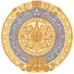The Aztec Calendar Embroidery The Aztec Calendar Embroidery