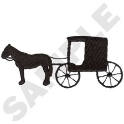 Amish Buggy Embroidery Design | EmbroideryDesigns.com