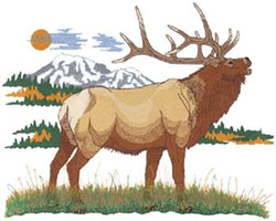Bugling elk embroidery designs machine embroidery designs at Bugling elk embroidery designs machine embroidery designs at