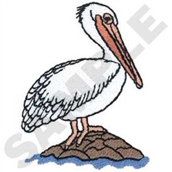 Australian Pelican Embroidery Design | EmbroideryDesigns.com