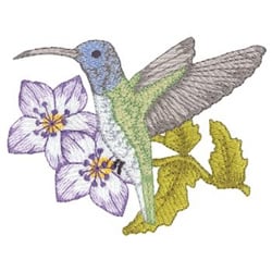 Green Hermit Embroidery Design | EmbroideryDesigns.com