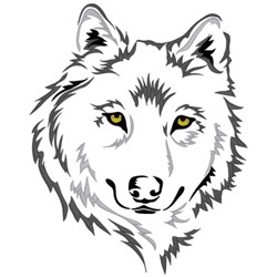 Wolf Head Embroidery Design | EmbroideryDesigns.com