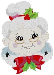 Mrs. Claus Embroidery Design | EmbroideryDesigns.com