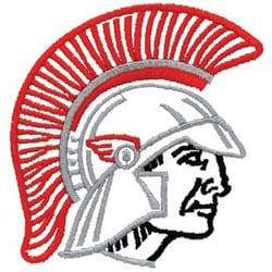 Trojan Outline Embroidery Design | EmbroideryDesigns.com