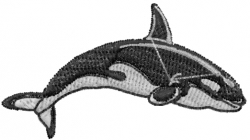 Orca Embroidery Design | EmbroideryDesigns.com