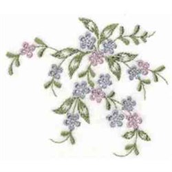 Floral Spray Embroidery Design | EmbroideryDesigns.com
