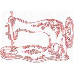 Vintage Sewing Machine Embroidery Design | EmbroideryDesigns.com
