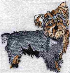 Yorkie Embroidery Design | EmbroideryDesigns.com