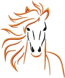 Horse Outline Embroidery Design | EmbroideryDesigns.com