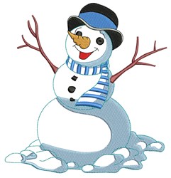 Snowman Embroidery Design | EmbroideryDesigns.com