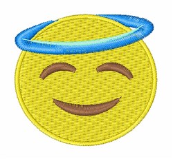 Halo Big Eyes Emoji Embroidery Halo Big Eyes Emoji Embroidery