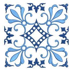 Deft Blue Quilt Block Embroidery Design | EmbroideryDesigns.com