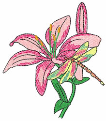 Bugs Embroidery Design: Dragonfly from AnnTheGran
