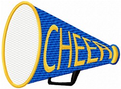 Cheer Megaphone Keychain Embroidery Design – Happily After Designs