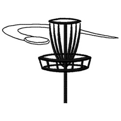 Disc golf basket embroidery design  embroiderydesignscom