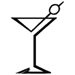Let's Get Lit Two Martini Glasses Applique Machine Embroidery Design D –  Embroiderymonkey
