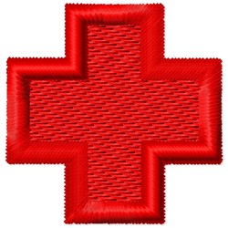 Red Cross Embroidery Design | EmbroideryDesigns.com