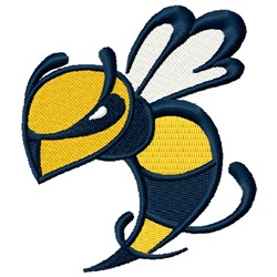 Hornet Mascot Embroidery Design | EmbroideryDesigns.com