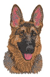 German Shepherd Embroidery Design | EmbroideryDesigns.com