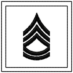 Sergeant First Class Symbol Embroidery Design | EmbroideryDesigns.com