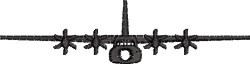 C-130 SIlhouette Embroidery Design | EmbroideryDesigns.com