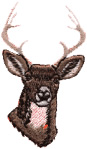 Deer Hunter Logo Embroidery Design · Creative Fabrica