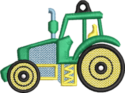 Fsl Tractor Embroidery Design 