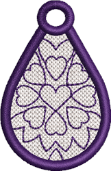 FSL Hearts Embroidery Design | EmbroideryDesigns.com